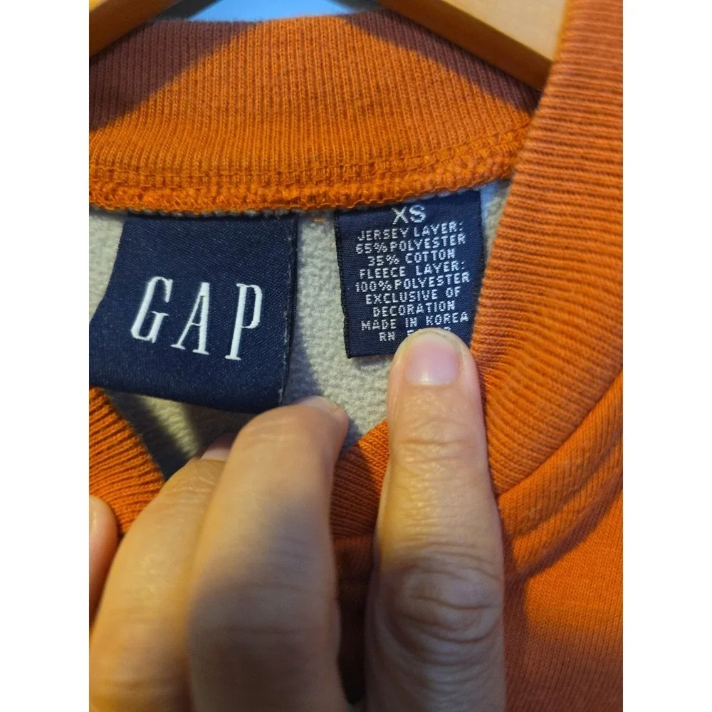 Vintage Kids' GAP Orange/Rust Sleeveless Vest- S Fall Family photos‎ Layering